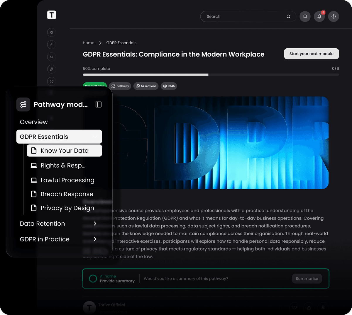 THRIVE LXP — Learning Platform screenshot 3